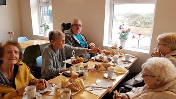 Tameside care home Residents enjoy delicious afternoon tea